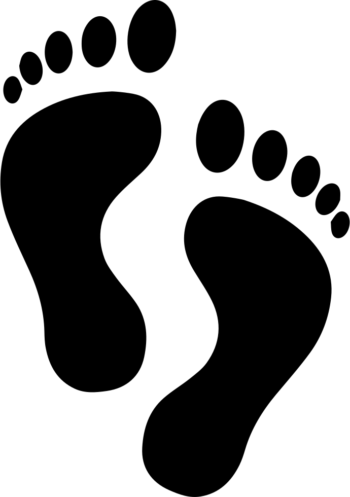 footprints clipart svg