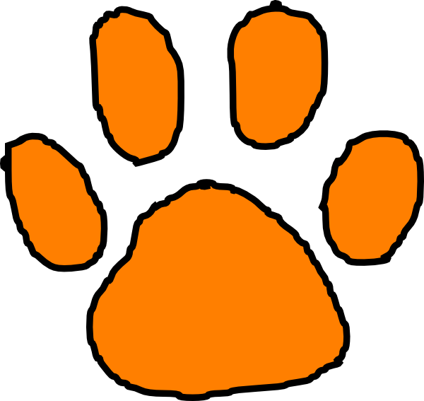 footprint clipart tiger