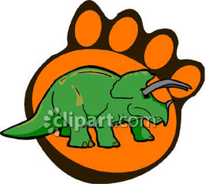 footprint clipart triceratop