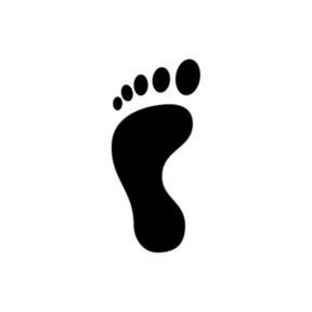 footprints clipart vector