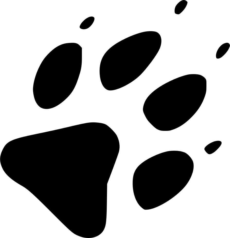 footprint clipart wolf