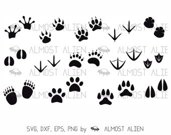 Clip art etsy . Footprints clipart alien