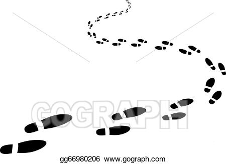 footprints clipart footpath