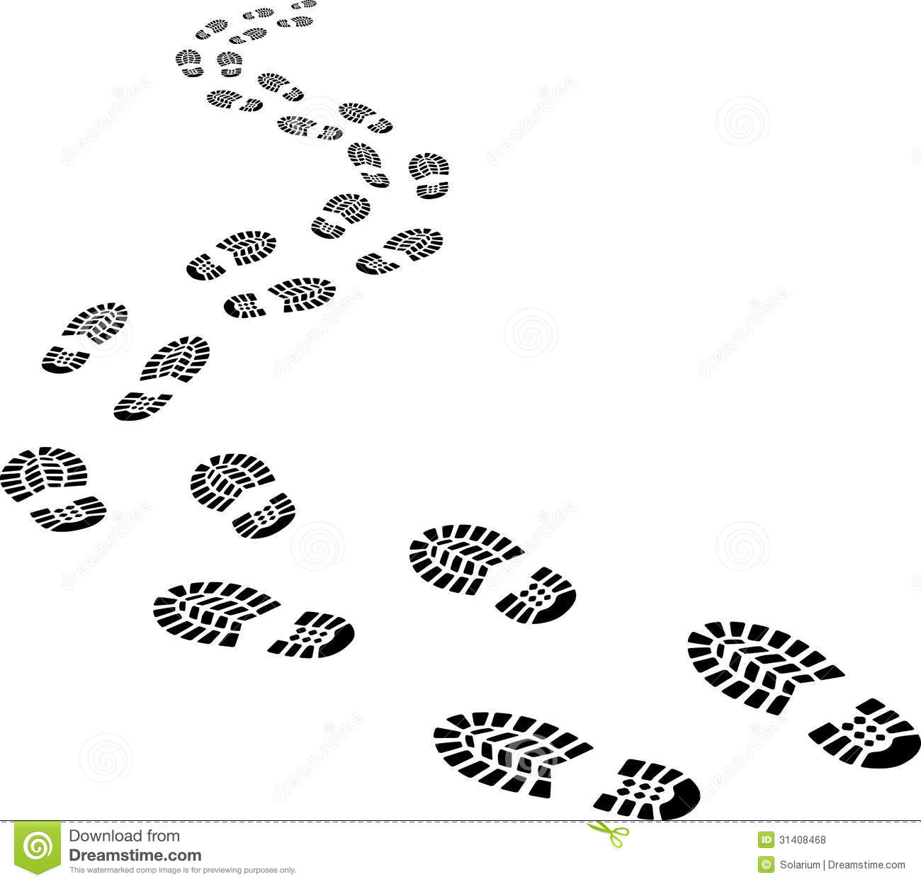 footprints clipart shoe print
