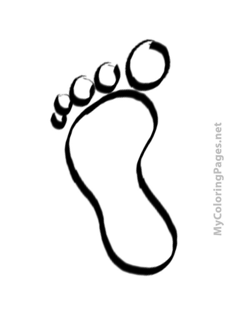 footprints clipart sketch