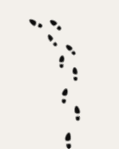 Footprints png svg clip. Footsteps clipart small