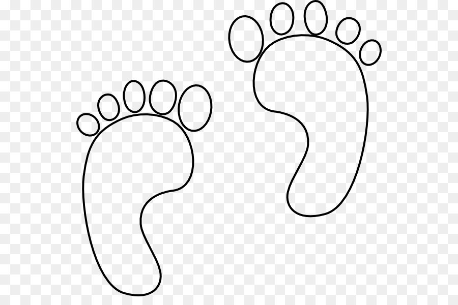 footprints clipart template