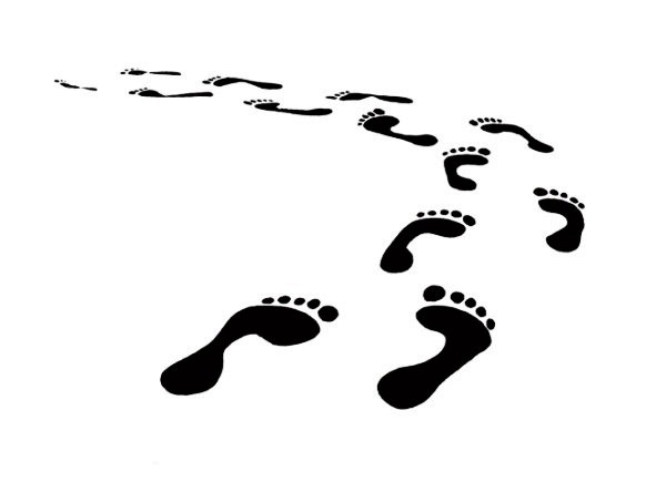 Footprints clipart vector. Footprint graphics collection my