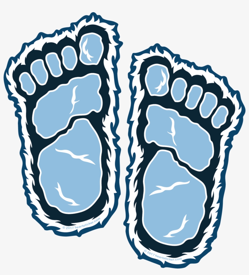 footprints clipart yeti