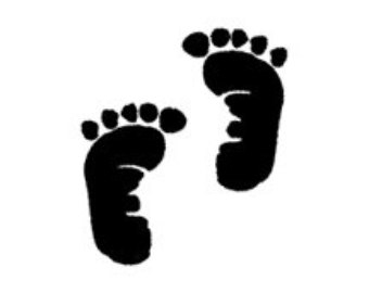 footprints clipart yeti