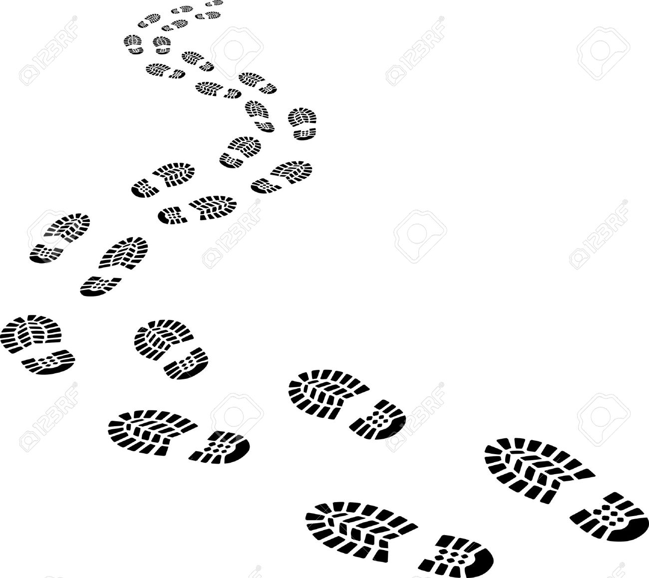 footsteps clipart