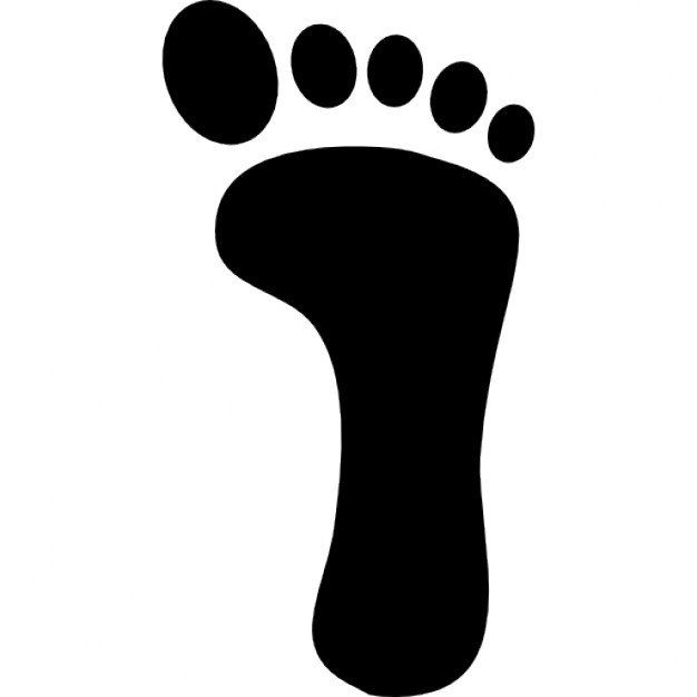 Footsteps clipart 4 step. Footstep icon free icons
