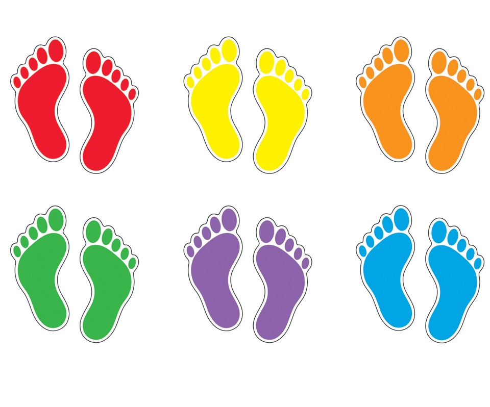 Footsteps Clipart Colored Footsteps Colored Transparent FREE For 
