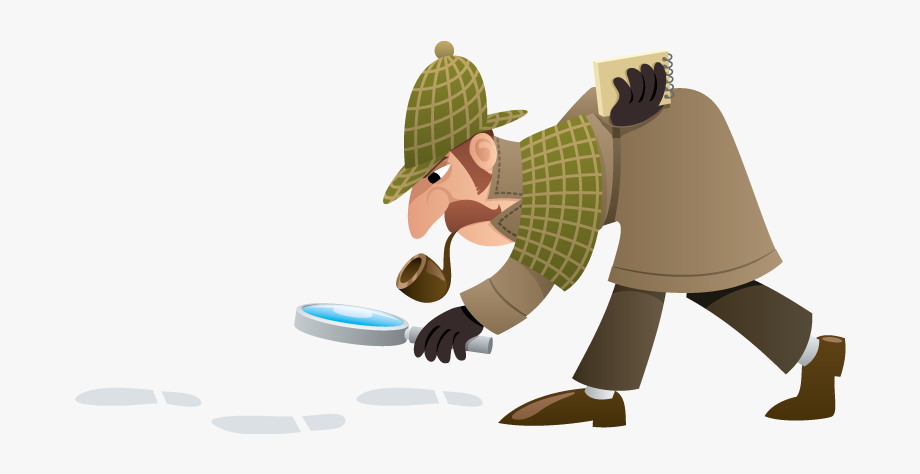 Footsteps clipart detective. Sherlock holmes looking for