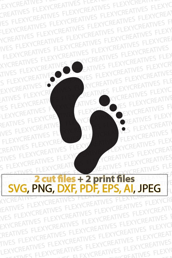 Pin on products . Footsteps clipart foot design