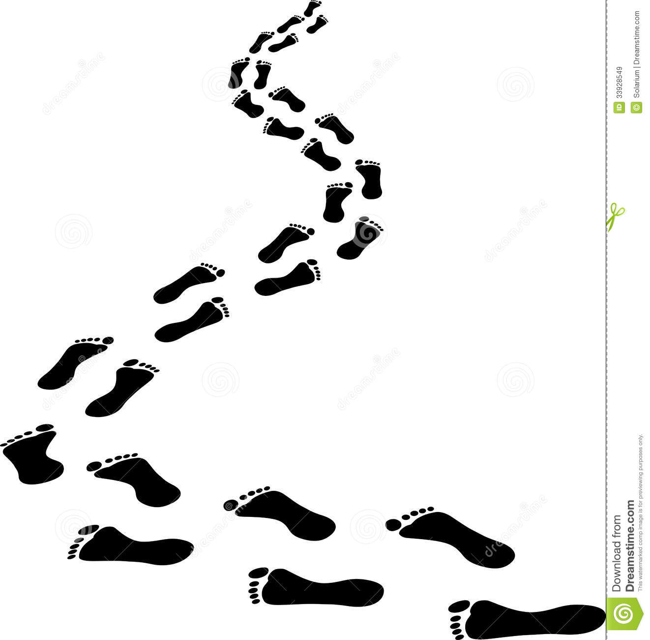 Footsteps clipart footprints in sand. The drawing free download