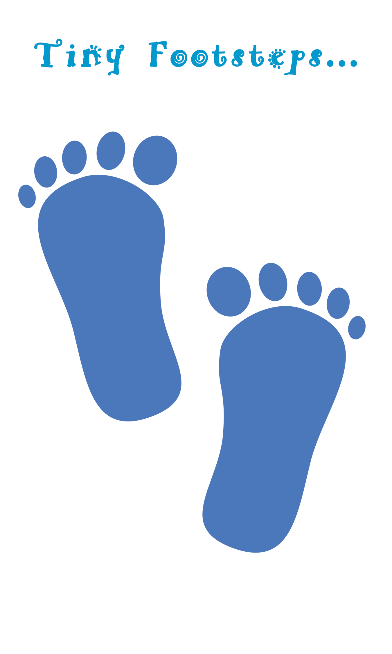 footsteps clipart little foot