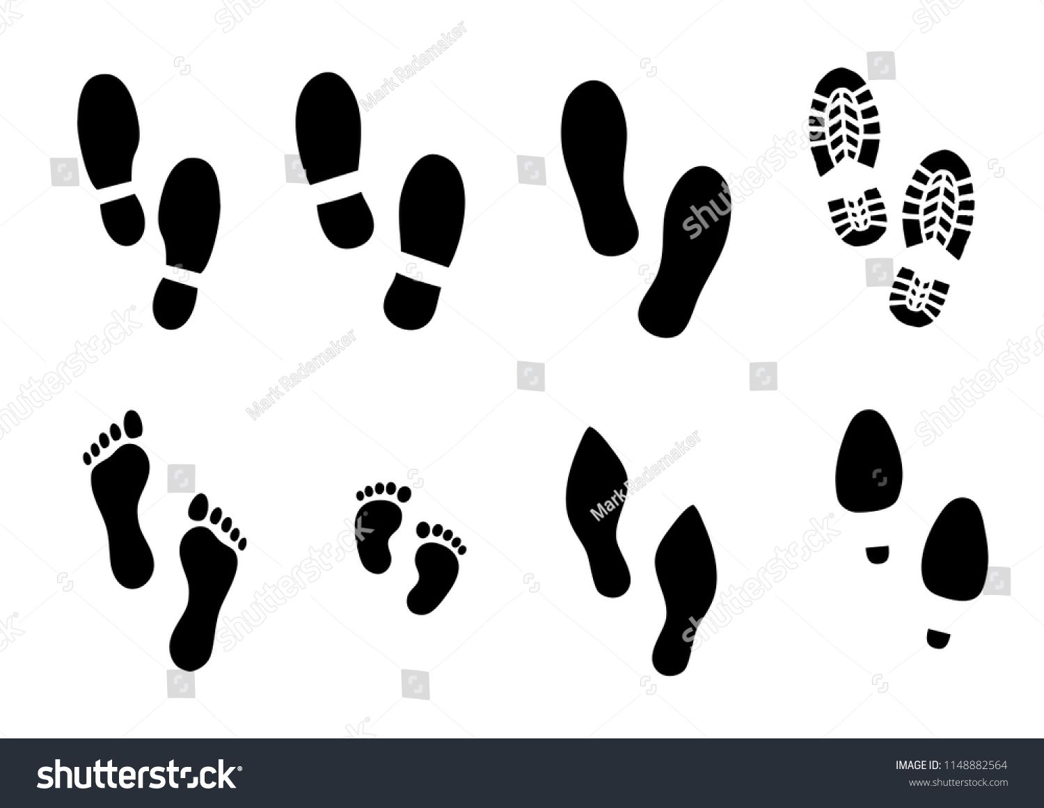 Footsteps clipart shoe soles. Footprints human shoes sole