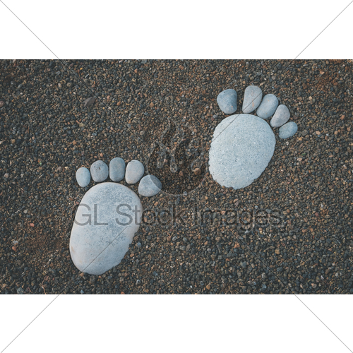 footsteps clipart stone pathway