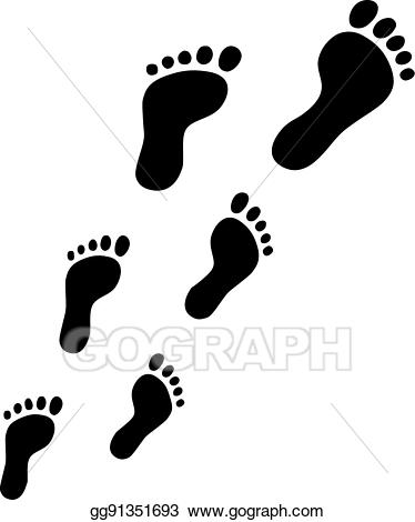 footsteps clipart walking foot