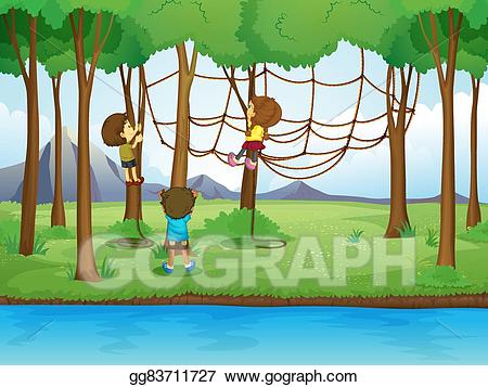 forest clipart child