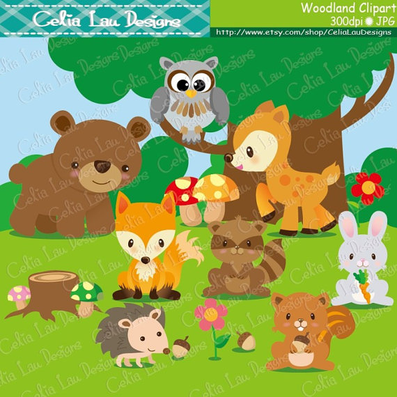 forest clipart cute