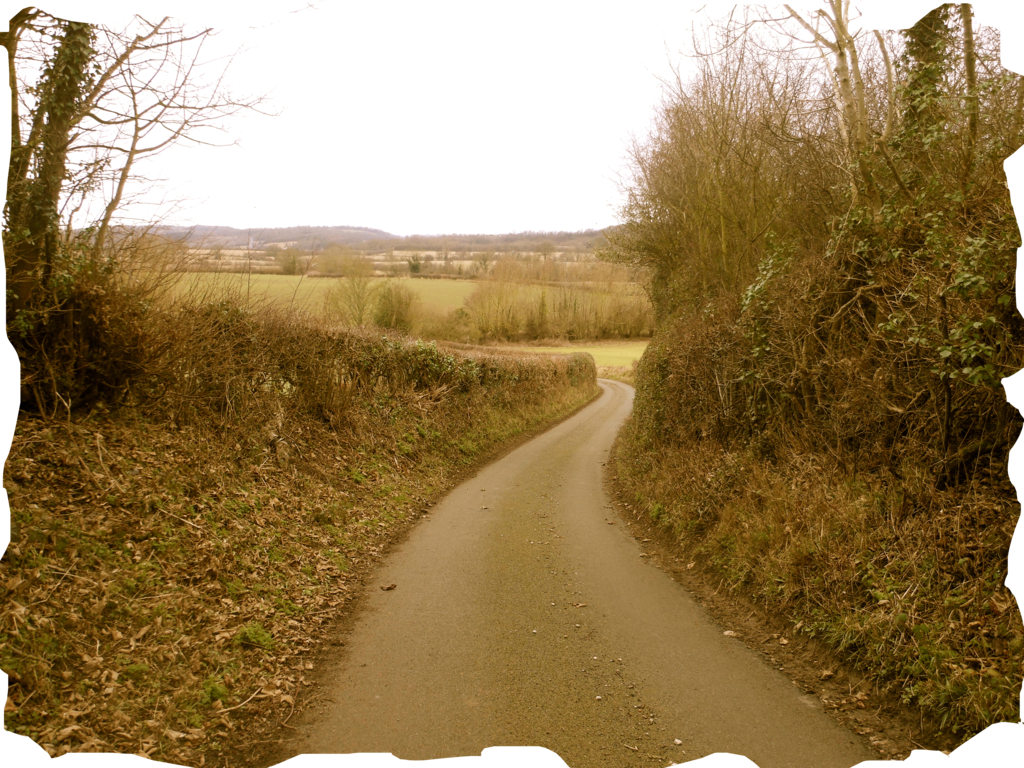 hill clipart rural road