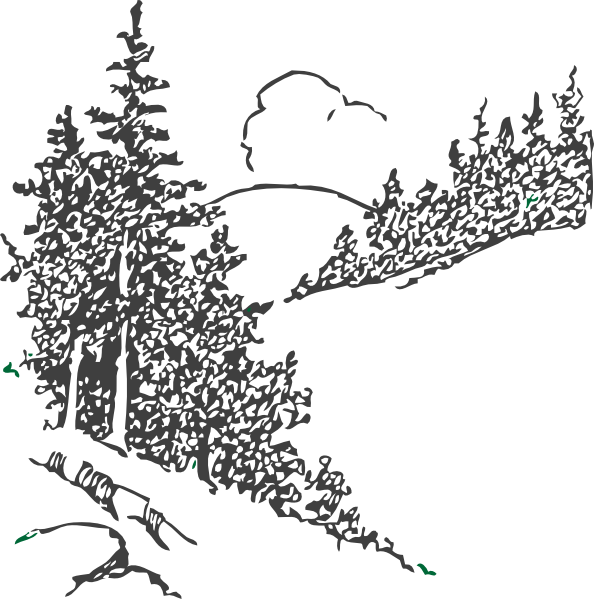landscape clipart pine tree