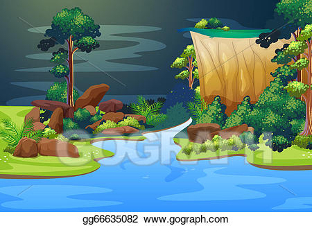 forest clipart river