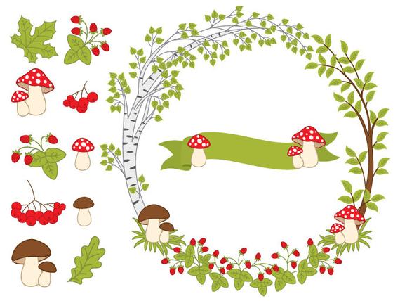 forest clipart vector