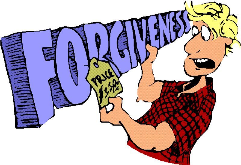 Forgiven the other loan. Forgiveness clipart