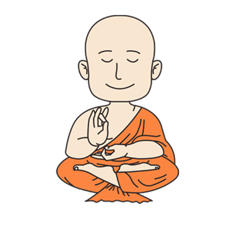 Daily zen on twitter. Meditation clipart sadhu