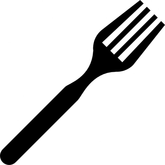 fork clipart black