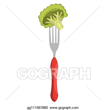 fork clipart broccoli