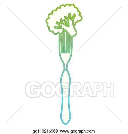 fork clipart broccoli