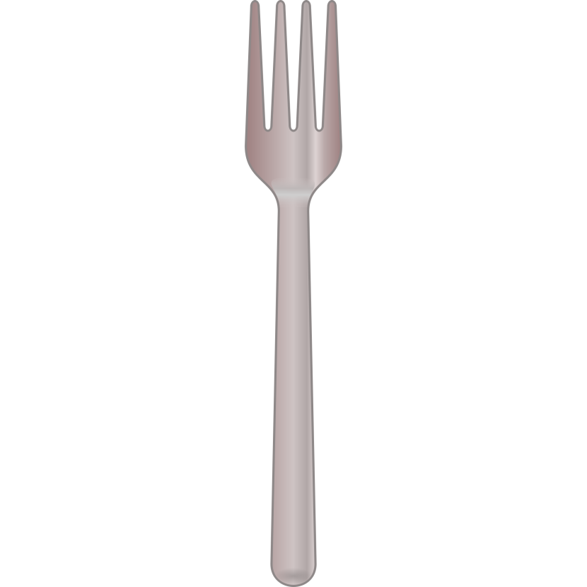 fork clipart colored