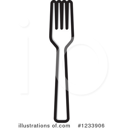 fork clipart coloring page