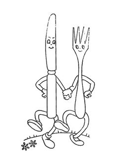 Free drawn download clip. Fork clipart dancing