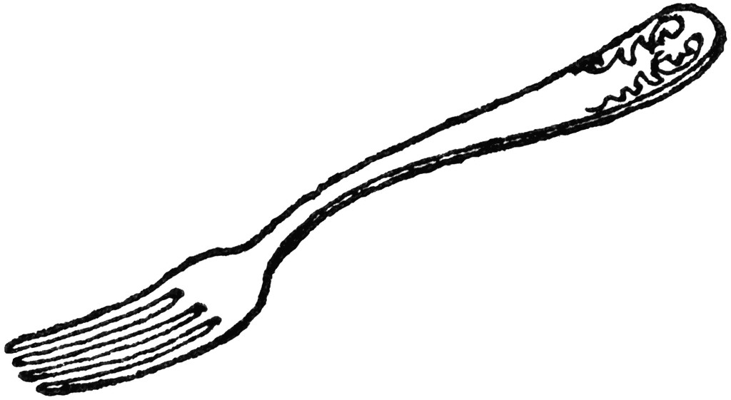 fork clipart drawn