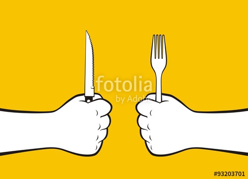 fork clipart holding