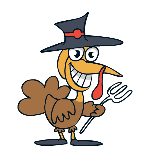 Clipart turkey fork. Clip art thanksgiving hat