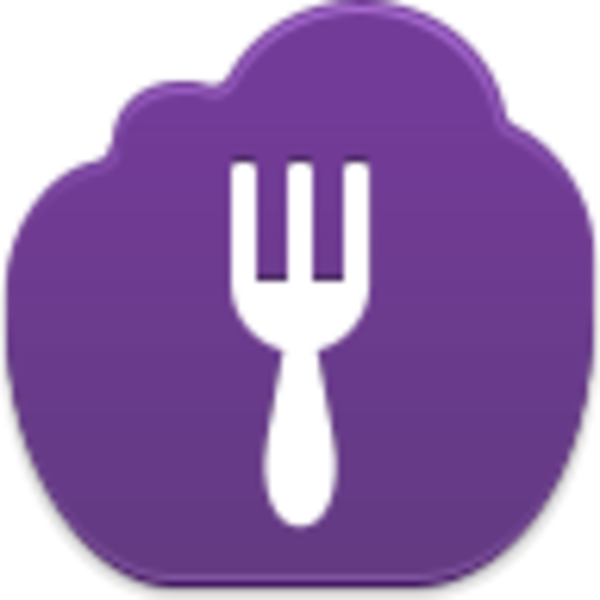 fork clipart purple