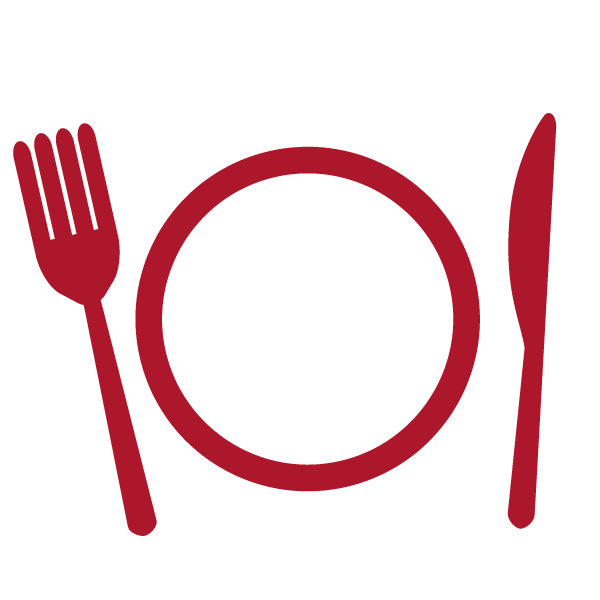 fork clipart red spoon