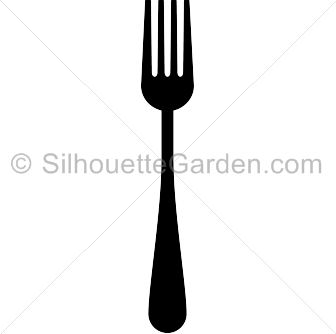 fork clipart silhouette