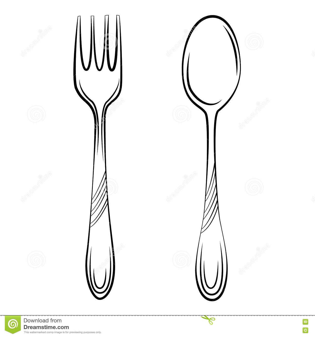 fork clipart simple