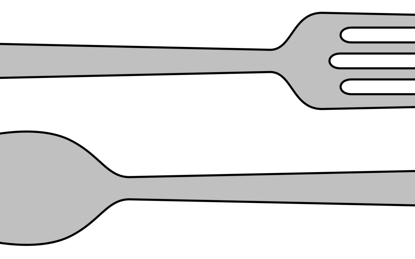 Spoon and x carwad. Fork clipart sppon