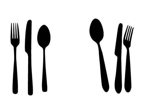 fork clipart table fork