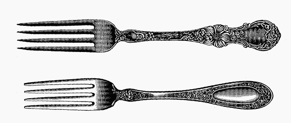 fork clipart vintage