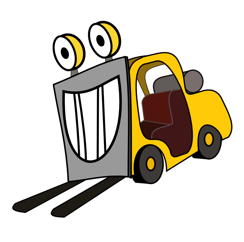 forklift clipart animated