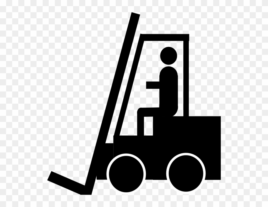 Png download . Forklift clipart black and white
